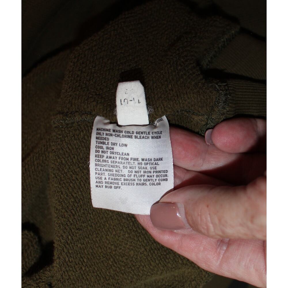 Uniqlo - Mickey Mouse‎ Big Logo Green Sweatshirt Sz L - Picture 9 of 10